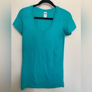 Victorias Secret PINK Turquoise Tee